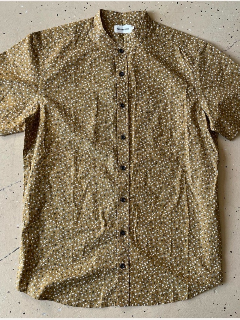 Taylor Stitch Gold Short Sleeve Button-Up L/42